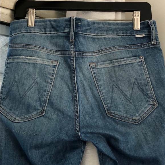Mother distressed skinny jeans